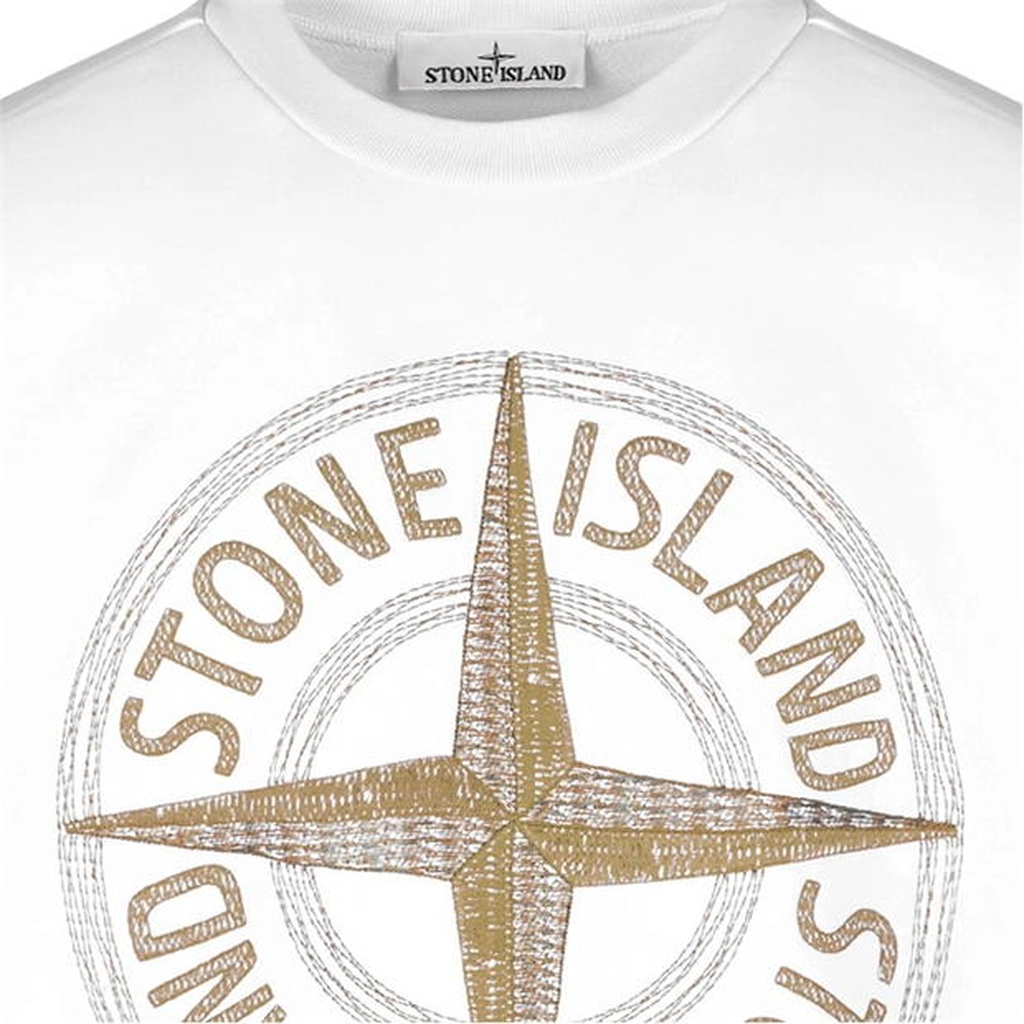 Stone Island Stitches Four Sweatshirt - White
